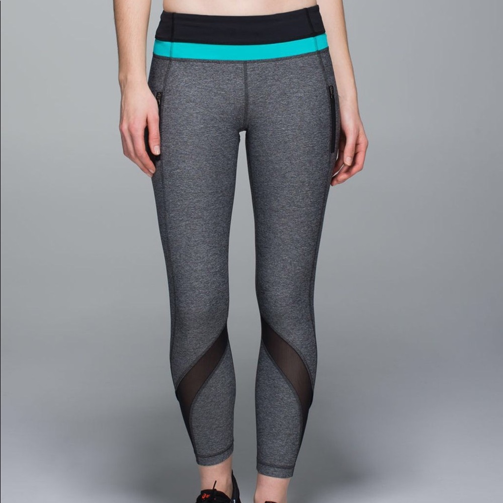 Lululemon Inspire Tight II (Mesh) Heathered Black